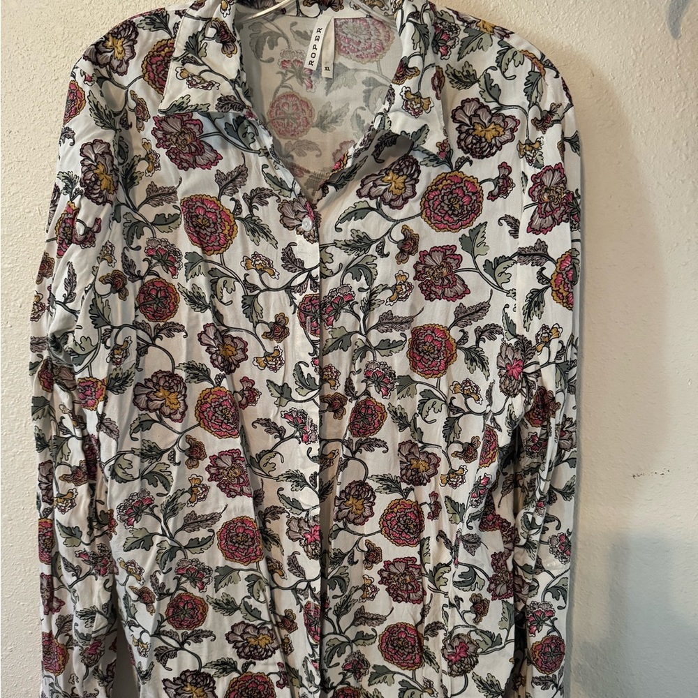 Floral Button-Up Shirt